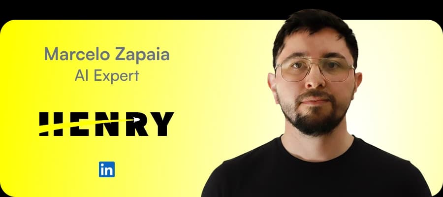 foto de Marcelo Zapaia, el experto del curso de AI Engineering en Henry