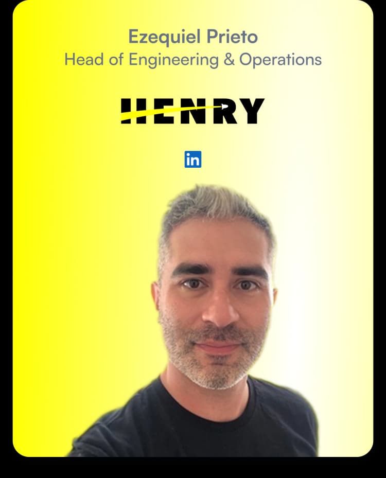 foto de Ezequiel Prieto, el experto del curso de Full Stack Development en Henry